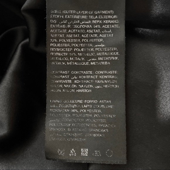 BEBE Mini Party Dress Halter Paisley Scroll Metallic Champagne Black Size 8 Y2K - Picture 14 of 15